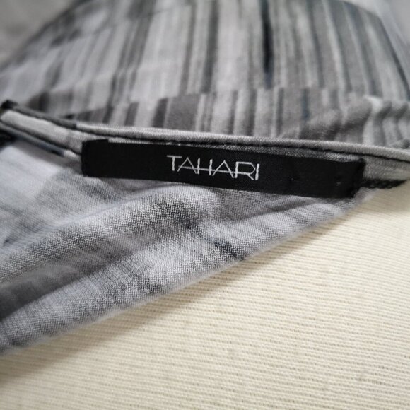 2 / $30.00 - Tahari Ladies Size Large Grey & Black Pattern Sleeveless Tank top - Picture 3 of 10